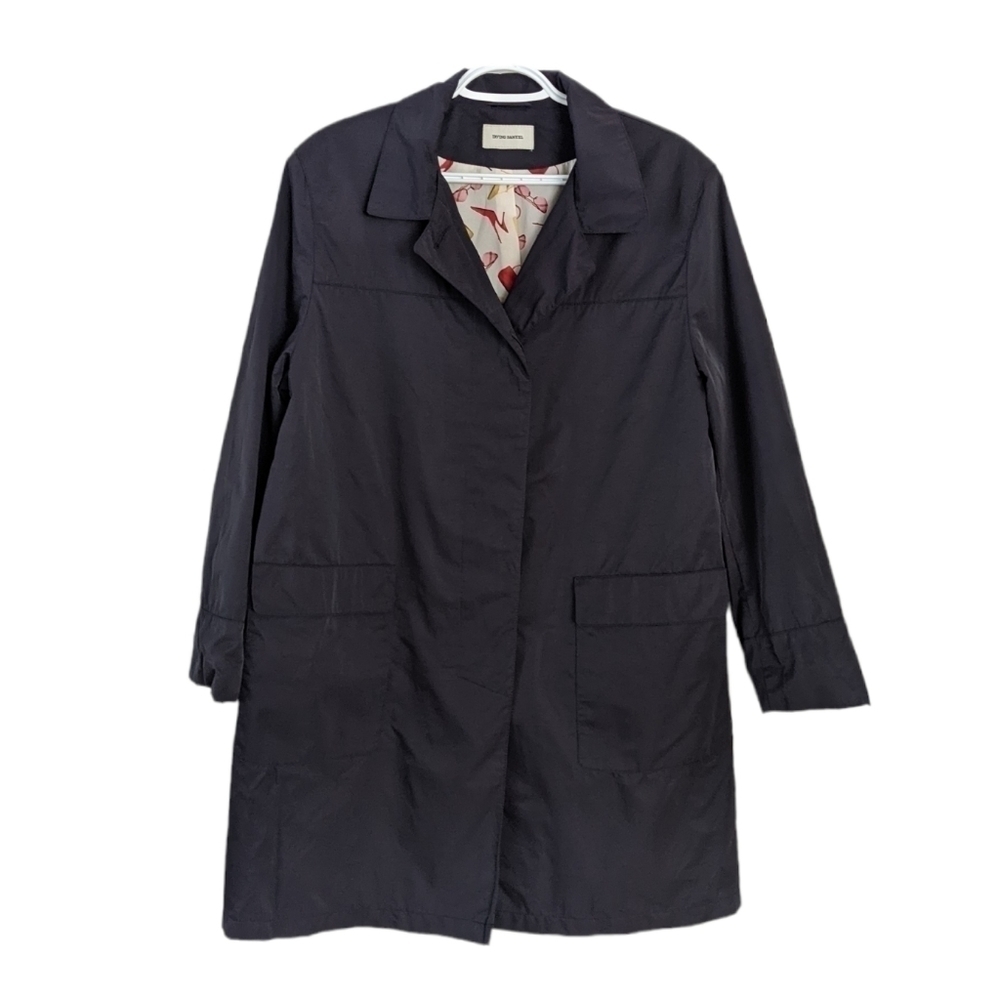 Irving Samuel trench coat black LARGE T3